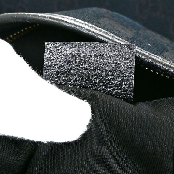 Gucci Abbey Black Canvas Shoulder Bag (Pre-Owned) - Picture 9 of 16